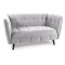 SOFA CASTELLO 2 VELVET J. SZARY BLUVEL 03 / WENGE