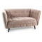 SOFA CASTELLO 2 VELVET C. BEŻ BLUVEL 40 / WENGE