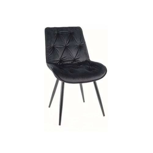 KRZESŁO CHERRY II VELVET CZARNY STELAŻ/CZARNY BLUVEL 19