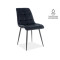 Επενδυμένη καρέκλα ύφασμιμι Chic 50x43x88 μαύρο DIOMMI CHICMVCC