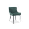 Επενδυμένη καρέκλα τραπεζαρίας Colin B 52x45x82 μεταλλική μαύρη βάση/πράσινη βελούδινη bluvel 78 DIOMMI COLINBVCZ
