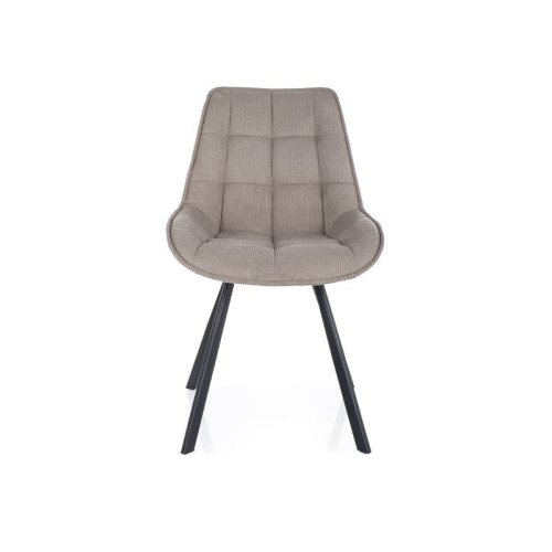 KRZESŁO CORSO VARDO CZARNY STELAŻ / BEIGE 34