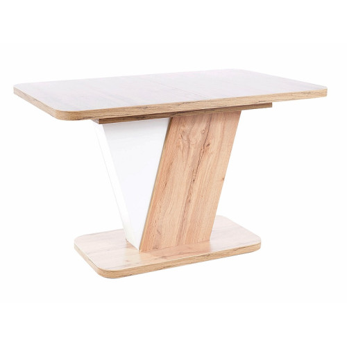 CROCUS TABLE OAK WOTAN / WHITE MATT 120 (160) X80 IN DIOMMI CROCUSDWBM120IN