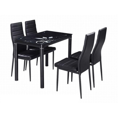 ΤΡΑΠΕΖΙ DAMAR ΜΑΥΡΟ / ΜΑΥΡΟ ΠΛΑΙΣΙΟ 100X60 DIOMMI DAMARC