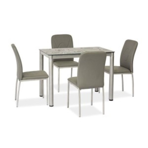 DAMAR TABLE GRAY / GRAY FRAME 100X60 DIOMMI DAMARSZ