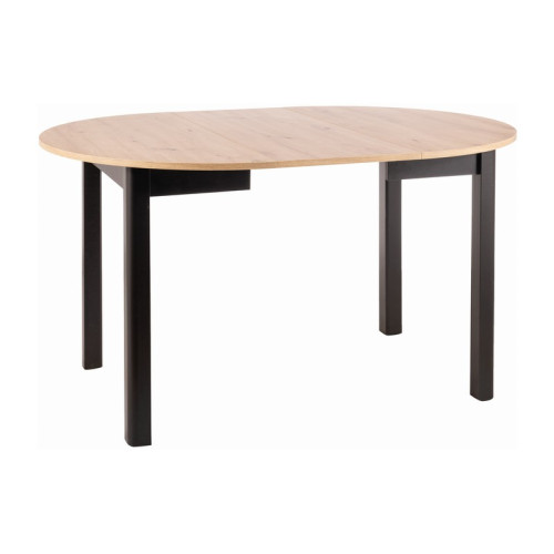 DANTE TABLE ARTISAN OAK / BLACK MATT FI 102 (102-142) DIOMMI DANTEDACMFI102