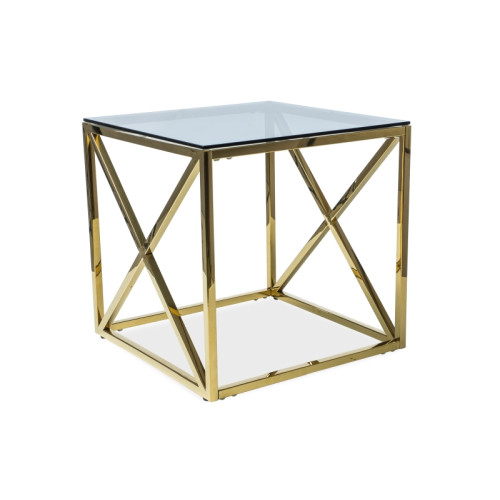 ELISE B BENCH SMOKE / GOLD 55X55 DIOMMI ELISEBZLC