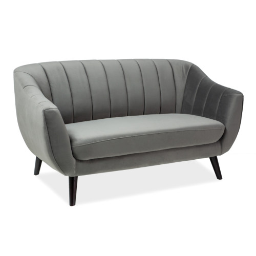 SOFA ELITE 3 VELVET C. BEŻ BLUVEL 40 / WENGE