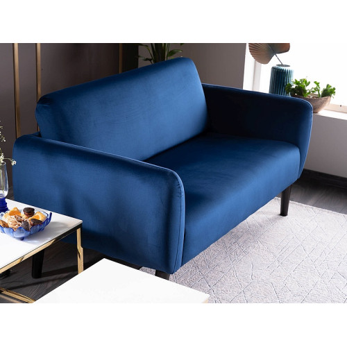 Καναπές ELSA 145x75x80cm velvet navy Bluvel 86 / wenge DIOMMI ELSAVGW