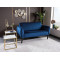 Καναπές ELSA 145x75x80cm velvet navy Bluvel 86 / wenge DIOMMI ELSAVGW