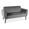 Καναπές ELSA 145x75x80cm velvet grey Bluvel 14 / wenge DIOMMI ELSAVSZW