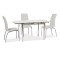 TABLE GD019 WHITE/CHROME 100(150)x70 DIOMMI GD019BX