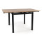STÓŁ GD082 DĄB ARTISAN/CZARNY MAT 80(131)x80