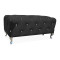 PUF / ΠΑΓΚΟΣ HESTIA VELVET BLACK BLUVEL 19 / SILVER DIOMMI HESTIAV19S