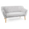 SOFA  KARO 2 VELVET J. SZARY BLUVEL 03 / BUK