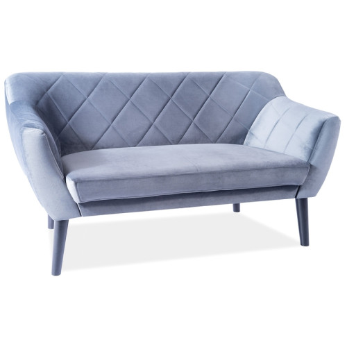 SOFA KARO 2 VELVET SZARY BLUVEL 14 / BUK