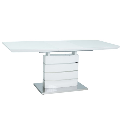 LEONARDO TABLE WHITE VARNISH / ΛΕΥΚΟ ΒΕΡΝΙΚΙ 140 (180) X80 DIOMMI LEONARDOBB140