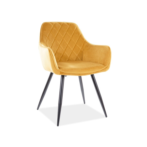 Καρέκλα τραπεζαρίας βελούδινη Linea Velvet 43 x 43x 82 DIOMMI LINEAVCCU