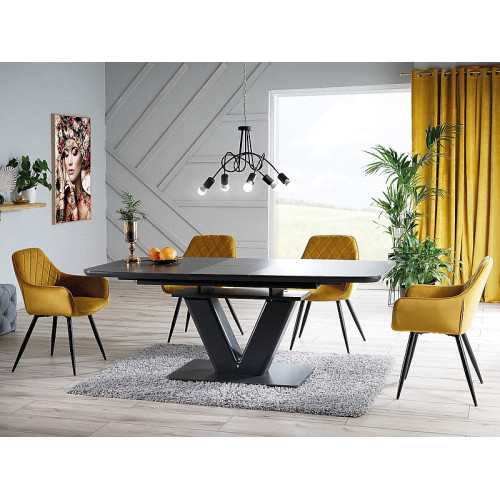 Καρέκλα τραπεζαρίας βελούδινη Linea Velvet 43 x 43x 82 DIOMMI LINEAVCCU