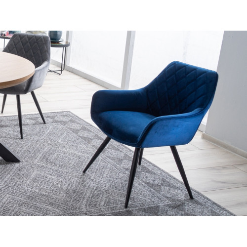 Καρέκλα τραπεζαρίας βελούδινη Linea Velvet 43 x 43x 82 DIOMMI LINEAVCG