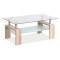 LISA BASIC II ΔΙΑΦΑΝΟ ΤΡΑΠΕΖΙ / SONOMA OAK 100x60x55 DIOMMI LISABASIC2TDS
