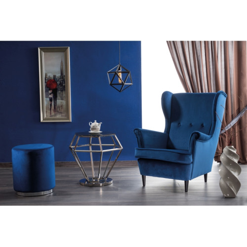 Πολυθρόνα Lord Βελούδινη σε Μπλε Χρώμα 72х85х101 DIOMMI LORDGRV