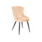 CHAIR LOTUS VELVET BLACK FRAME / BEIGE BLUVEL 28 DIOMMI LOTUSVCBE