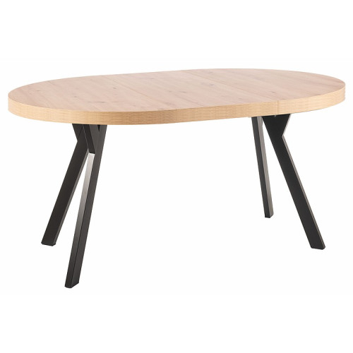 MEDAN TABLE ARTISAN OAK / BLACK FI 100 (100-168) DIOMMI MEDANDACFI100