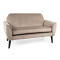 SOFA MENA VELVET C. BEŻ BLUVEL 40 / WENGE