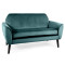 SOFA MENA VELVET ZIELONY BLUVEL 78 / WENGE