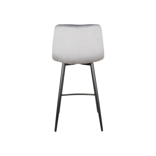 Καρέκλα μπαρ με επένδυση ύφασμα MIla-H 43x40x87 μαύρο/γκρι βελούδο DIOMMI MILAH2VCSZ