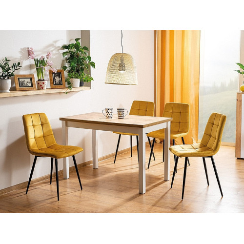 Επενδυμένη καρέκλα MIla 45x41x86 μαύρος μεταλλικός σκελετός/καρί βελούδο bluvel 68 DIOMMI MILAVCCU