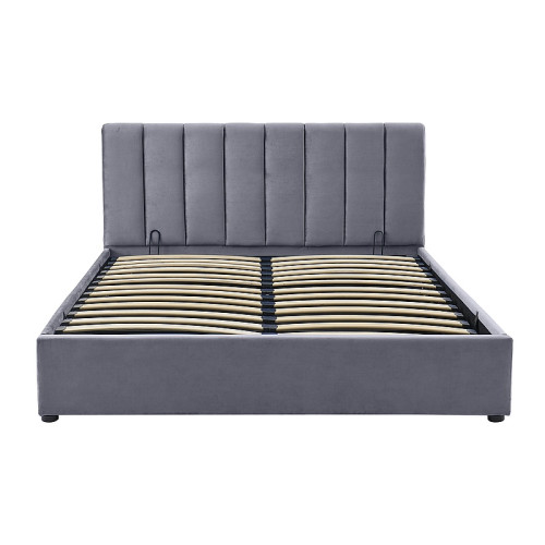 Επενδυμένο κρεβάτι Montreal 160x200 με Βελούδο σε χρώμα Γκρι DIOMMI MONTREALV160SZ Επενδυμένο κρεβάτι Montreal 160x200 με Βελούδο σε χρώμα Γκρι DIOMMI MONTREALV160SZ