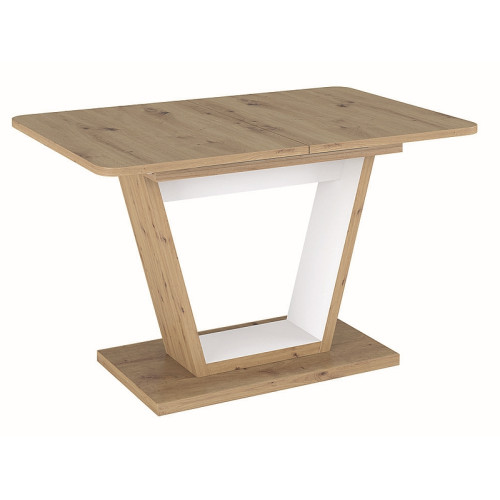 TABLE NIGEL OAK ARTISAN / WHITE MAT 120(160)X80 (D) DIOMMI NIGELDABM120D