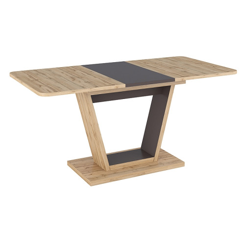 TABLE NIGEL OAK WOTAN / BROWN 120(160)X80 (D) DIOMMI NIGELDWBR120D