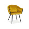 NUVO VELVET CHAIR ΜΑΥΡΟ ΠΛΑΙΣΙΟ / CURRY BLUVEL 68 DIOMMI NUVOVCCU