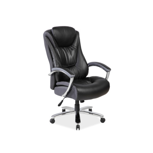 Καρέκλα γραφείου CONSUL οικολογικό δέρμα μαύρο 122x46-54x70x57 DIOMMI 80-330