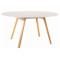 OPERA TABLE WHITE MAT / BEECH FI 102 (102-142) DIOMMI OPERABMBUFI102