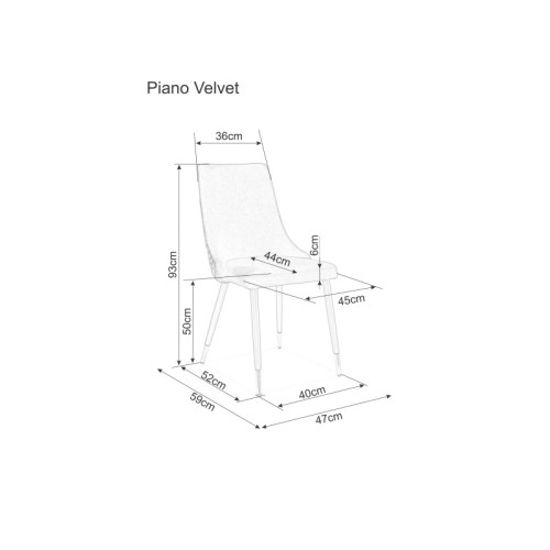 ΚΑΡΕΚΛΑ ΠΙΑΝΟ Β ΒΕΛΟΥΔΟ ΜΑΥΡΟ ΠΛΑΙΣΙΟ / GREEN BLUVEL 78 DIOMMI PIANOBVCZ