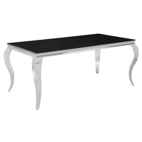 TABLE PRINCE BLACK/CHROME 180X90 DIOMMI PRINCECCH180