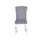 CHAIR PRINCE VELVET CHROME / GRAY TAP. 195 DIOMMI PRINCEVSZCH