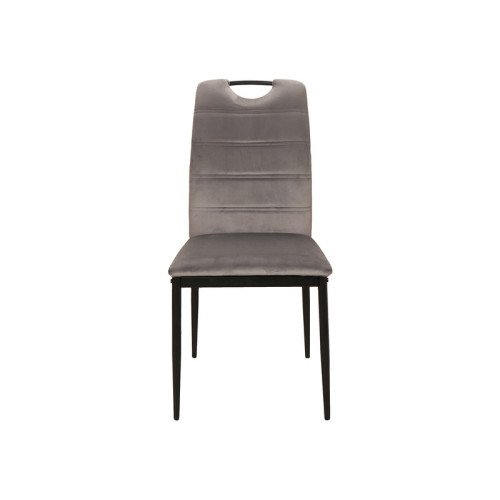 RIP VELVET CHAIR BLACK FRAME / GRAY BLUVEL14 DIOMMI RIPVCSZ