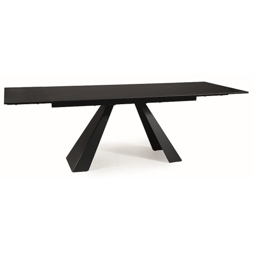 STÓŁ SALVADORE CERAMIC CZARNY SAHARA NOIR/CZARNY MAT (160-240)X90