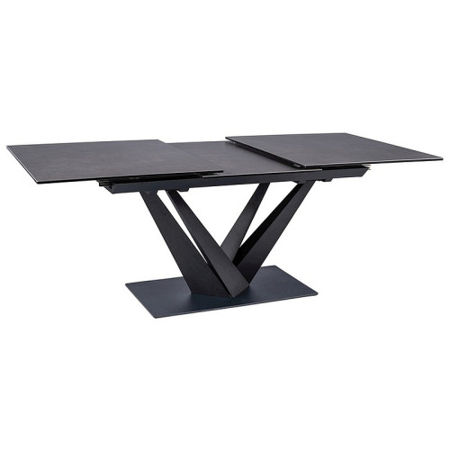 ΤΡΑΠΕΖΙ ΚΕΡΑΜΙΚΟ SORENTO ΜΑΥΡΟ ΜΑΡΜΑΡΟ EFFECT / ΜΑΤ ΜΑΥΡΟ 160 (220) X90 DIOMMI SORENTOCC160