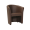  Πολυθρόνα οικολογικό δέρμα καφέ TM1CBPP 67x60x76 DIOMMI 80-166