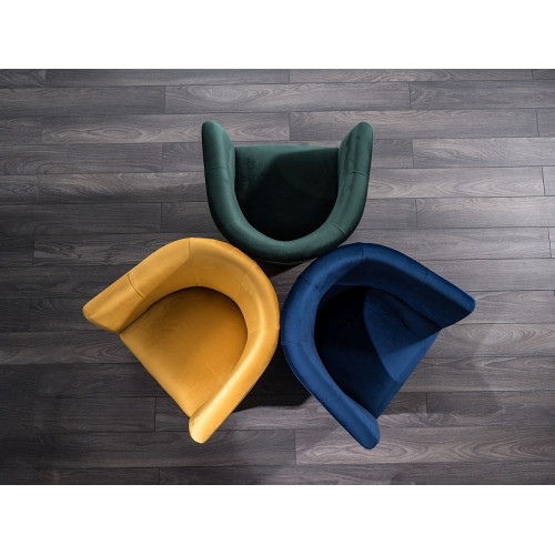 Πολυθρόνα βελούδινη κίτρινη TM1V68 60x67x76 DIOMMI 80-180  Πολυθρόνα βελούδινη κίτρινη TM1V68 60x67x76 DIOMMI 80-180