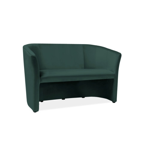 Καναπές TM-2 126x60x76cm βελούδινο πράσινο Bluvel 78/Wenge DIOMMI TM2V78