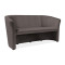 Καναπές TM-3 160x60x76cm βελούδινο χρώμα γκρι Bluvel 14 / Wenge DIOMMI TM3V14